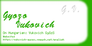 gyozo vukovich business card